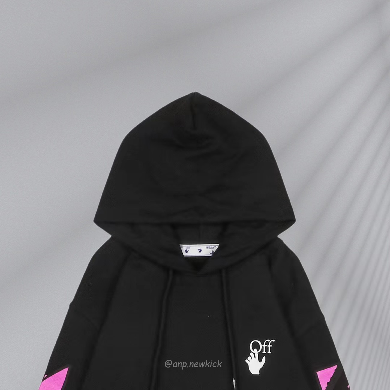 Off White Marker Hoodie Black Fuchsia Red Beige (31) - newkick.vip